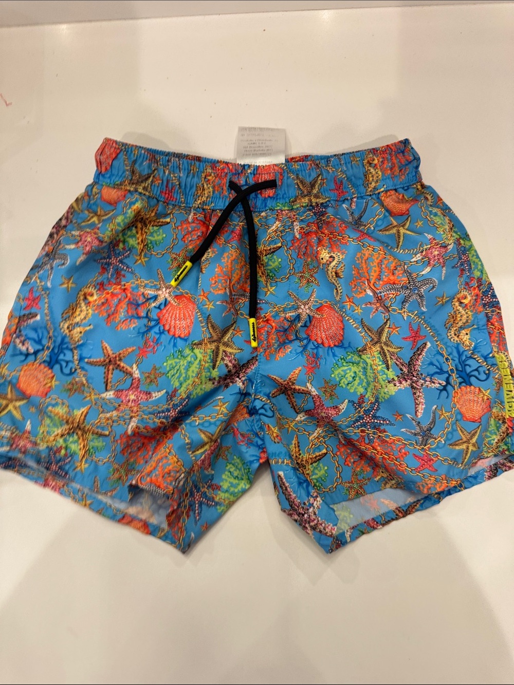 4giveness Boys  Blue Tropical Sea Life Swim Trunks purchased in Italy. Size 4T